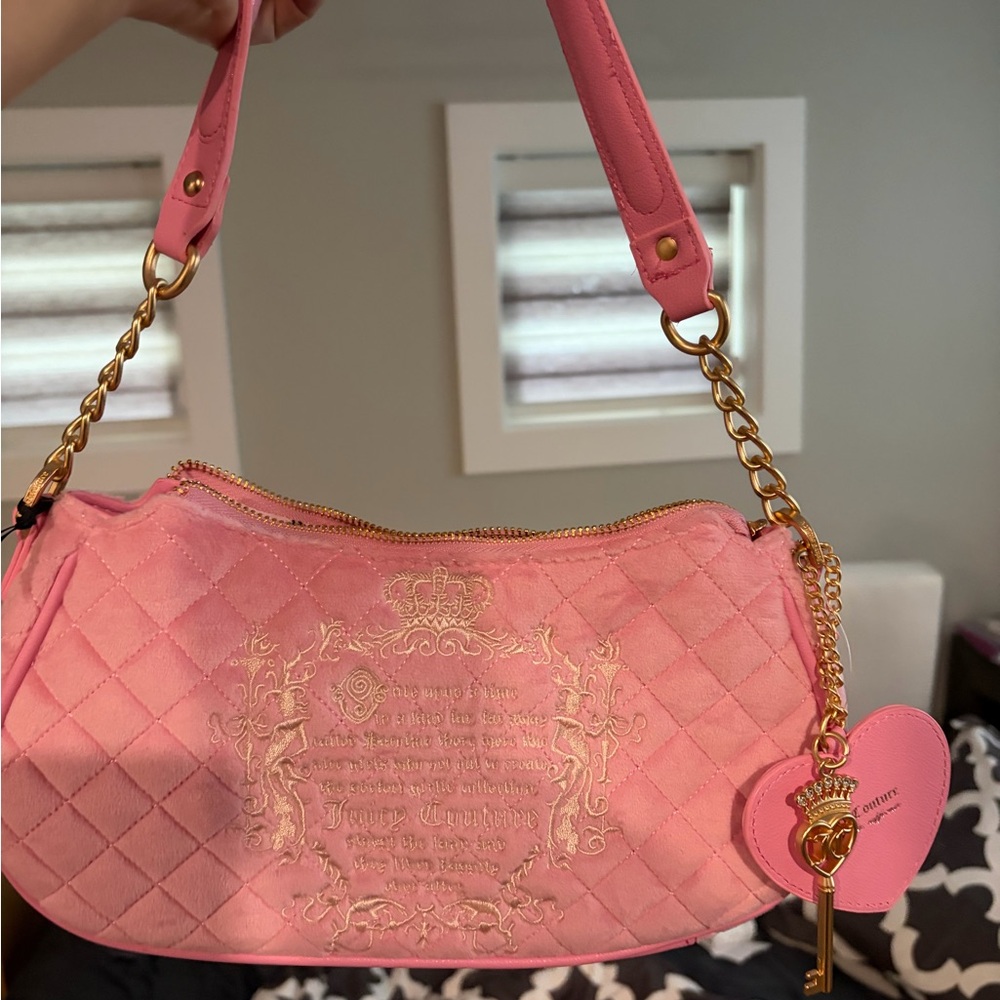 Juicy Couture Pink Quilted Shoulder Bag - US release